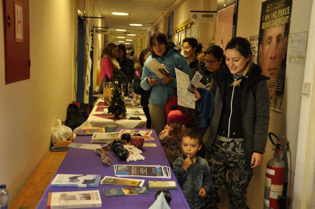 ACS Open House crowds look at information tables