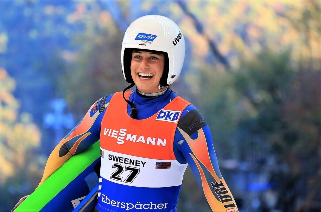 2018 Olympic luge racer Sgt. Emily Sweeney