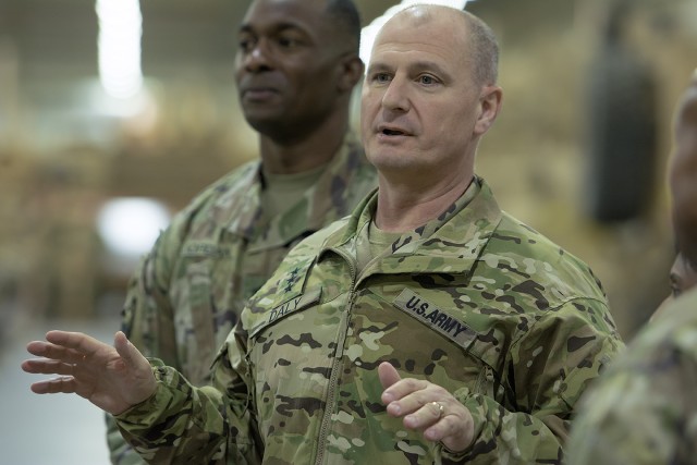 AMC deputy commander assesses APS-5 readiness, combat configuration