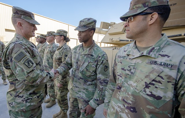 AMC deputy commander assesses APS-5 readiness, combat configuration