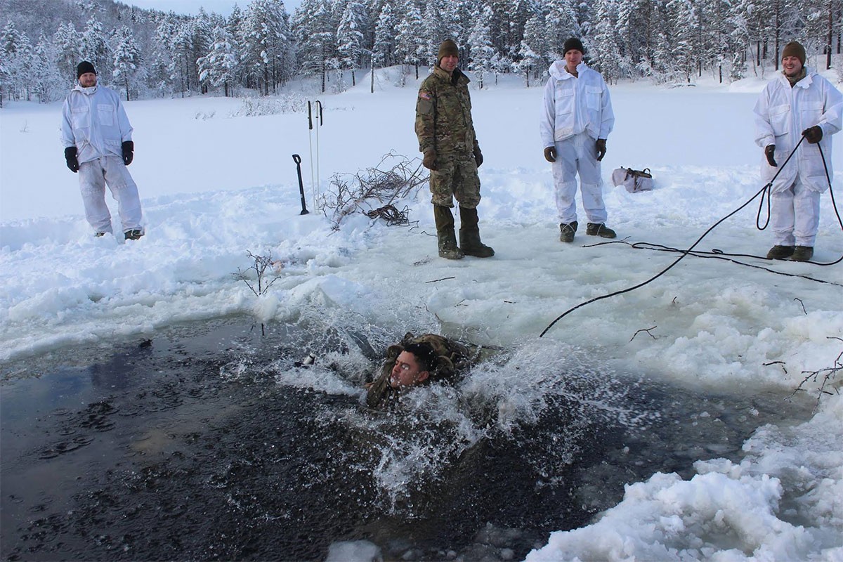Cold weather training in Norway