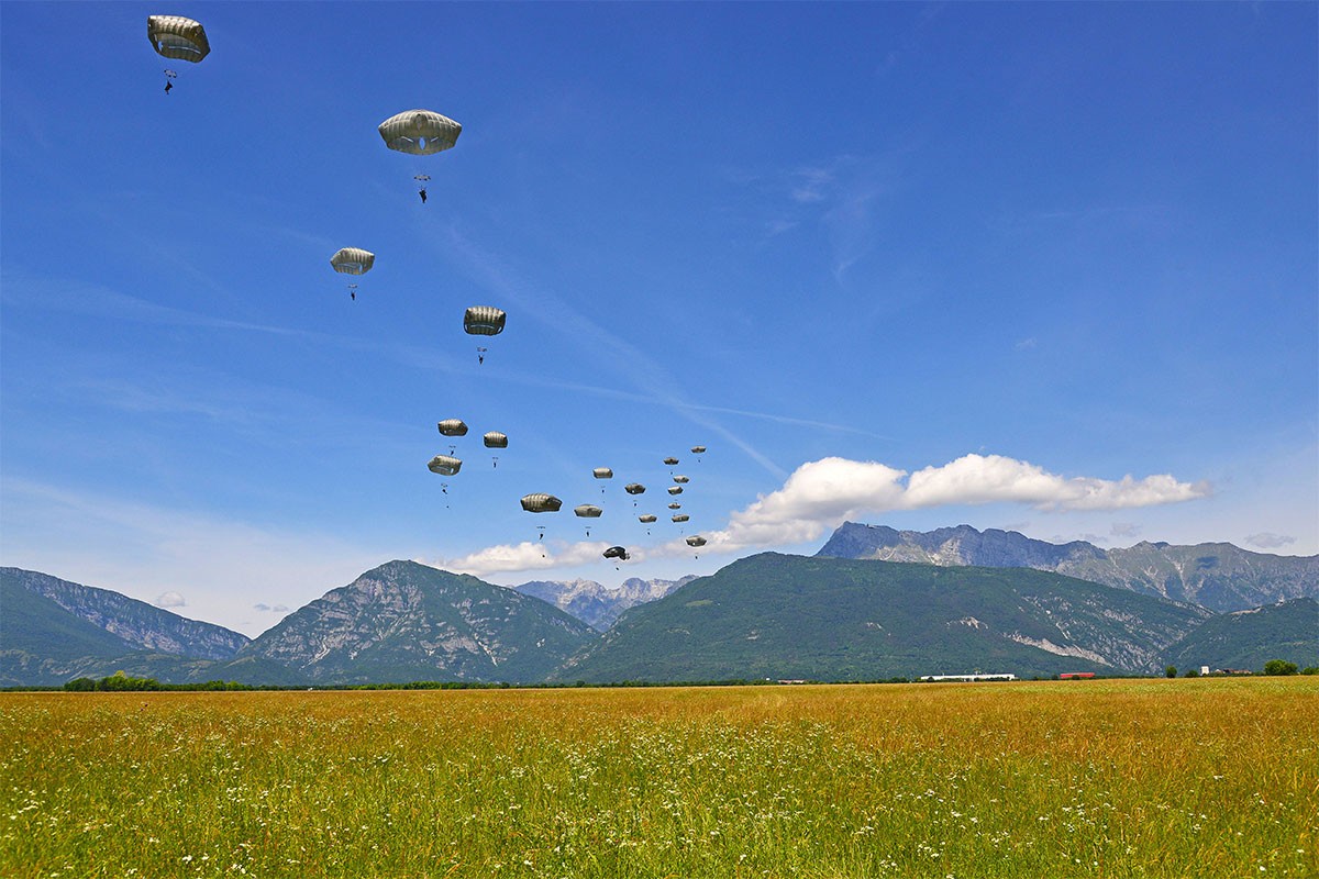 Airborne operation in Italy