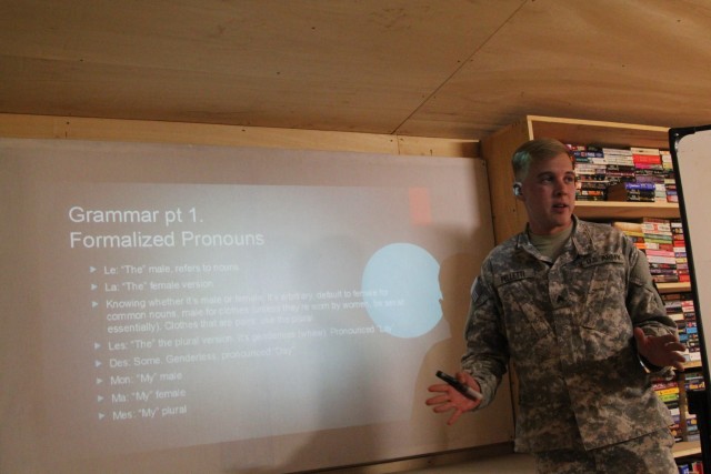 Servicemembers learn to Parlez Francais in Garoua, Cameroon