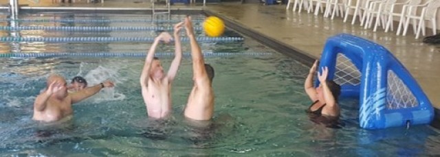 Playing in the water