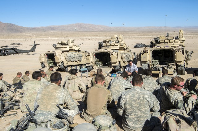 SecArmy commits to building a more lethal, agile force during visit to National Training Center