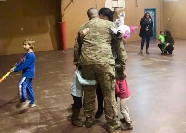 South Carolina National Guard Soldier gives family birthday and holiday surprise