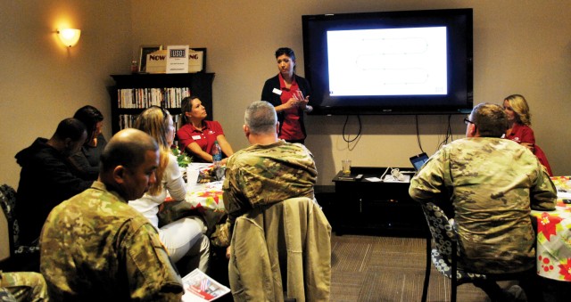 Transitioning Fort Riley Soldiers learn the ins and outs of applying for a VA home loan Dec. 13.