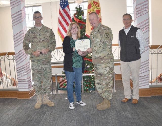 Fort Riley garrison leadership recognized three DA civilians at a ceremony Dec. 15.