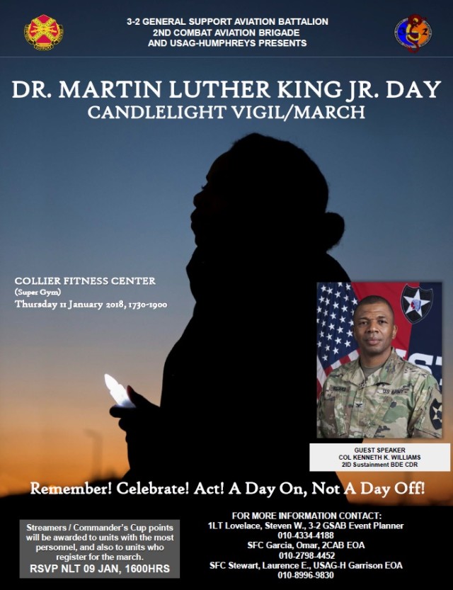 Dr. Martin Luther King Jr. Day Candlelight Vigil/March