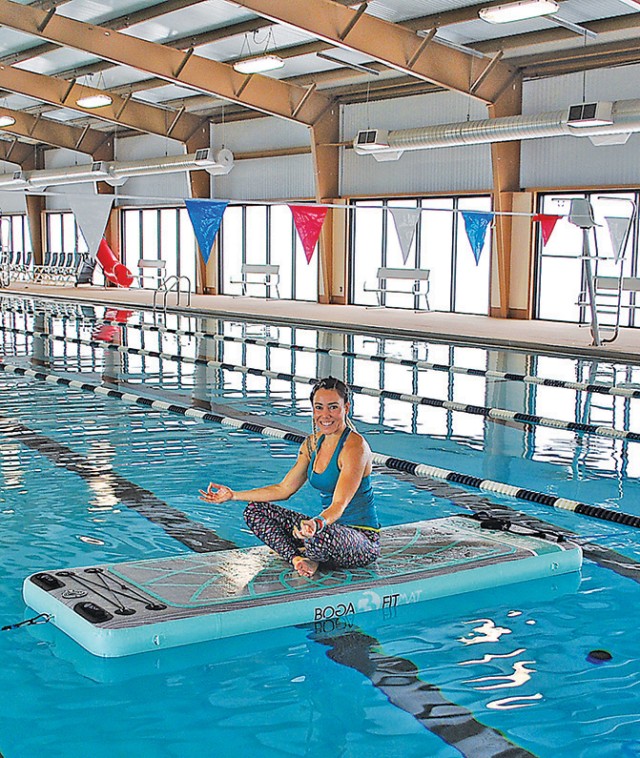 BOGA Fit -- yoga in the water -- is available at Fort Riley.