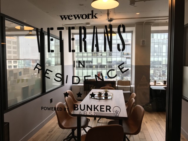 WeWork Bunker Labs Veterans in Residence