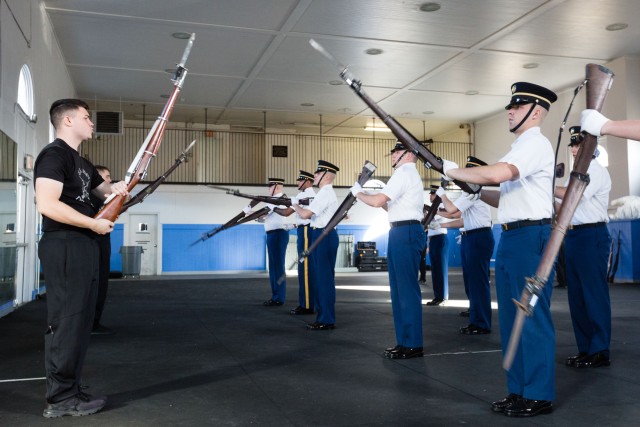 Making it look easy: For The U.S. Army Drill Team, practice makes perfect