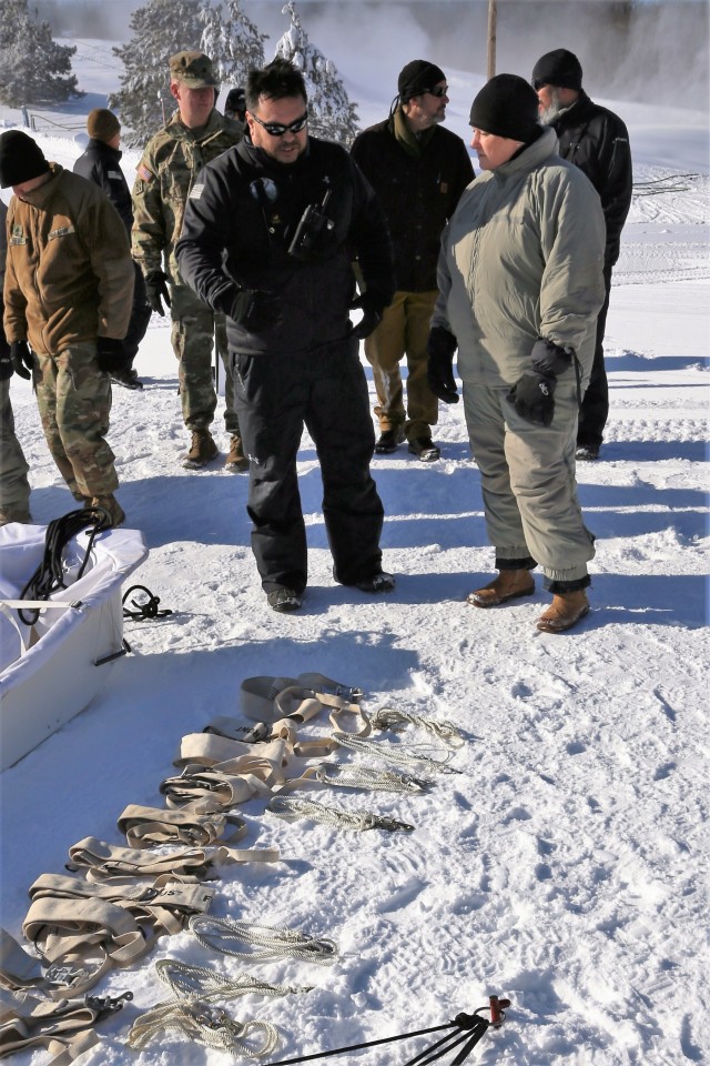 IMCOM-Readiness director learns about post's Cold-Weather Operations Course during Fort McCoy visit