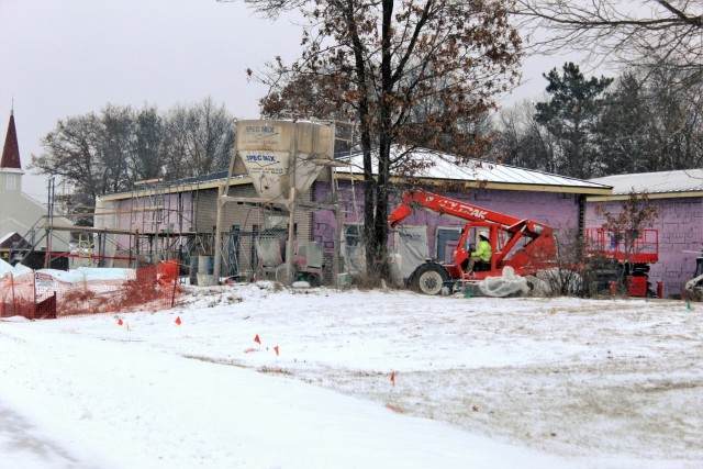 Construction on new Fort McCoy CYS admin, storage building continues