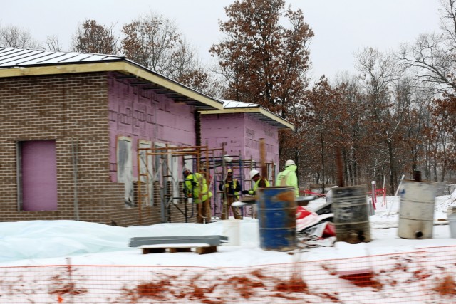 Construction on new Fort McCoy CYS admin, storage building continues