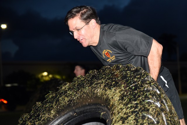 Secretary of the Army Esper visits 25th ID