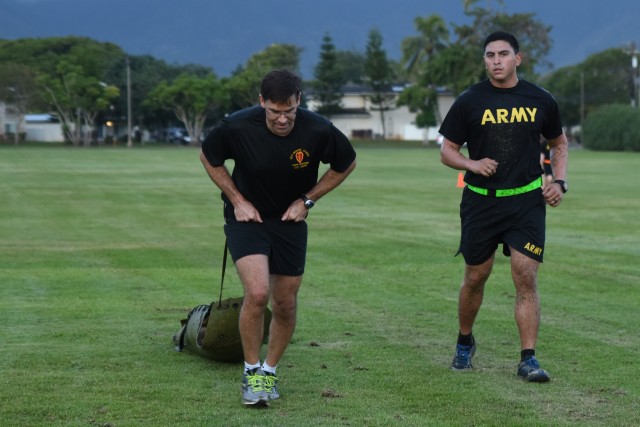 Secretary of the Army Esper visits 25th ID