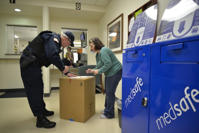 Security officer helps staff