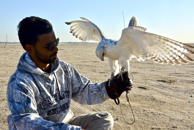 Kuwait Veterinarian Branch Chief visits local Falconer