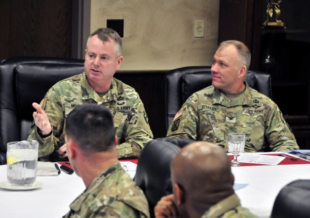 The 10th Mountain Division (LI) Sustainment Brigade Hosts 3rd ESC Commander, CSM