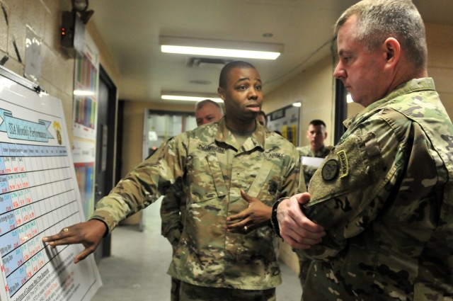 The 10th Mountain Division (LI) Sustainment Brigade Hosts 3rd ESC Commander, CSM