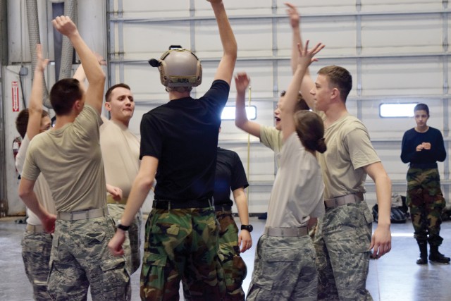 Kansas Wing Civil Air Patrol held its winter encampment at Fort Riley Dec. 26. It was the second straight year for the encampment .