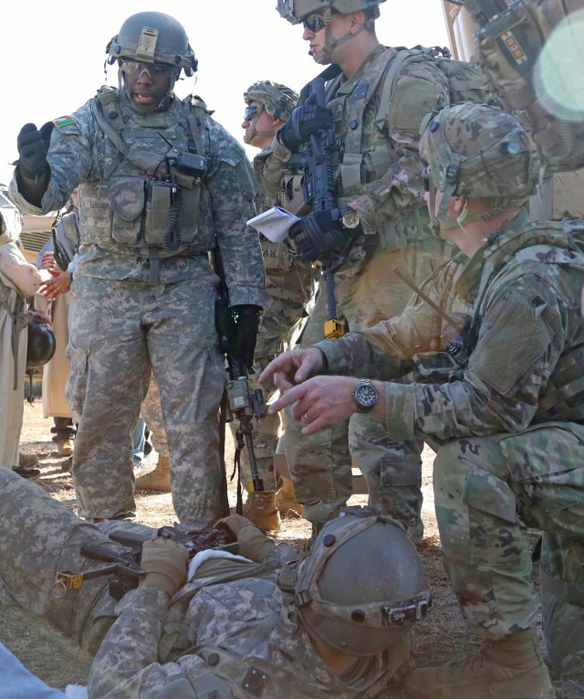 1st SFAB training at JRTC includes partnered leader engagements and casualty evacuation