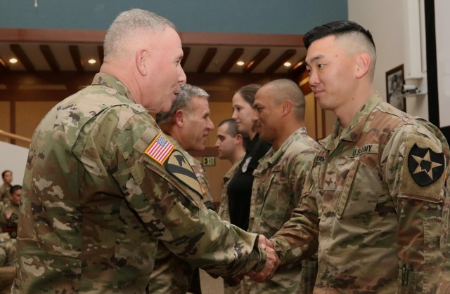 Eighth Army Coin Ceremony