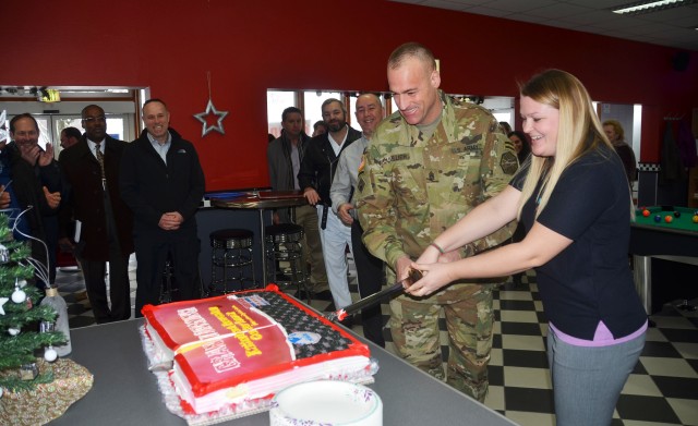 The cake is cut!