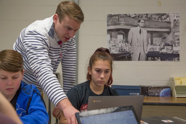 Teacher-Soldier: National Guardsman helps to educate the next generation