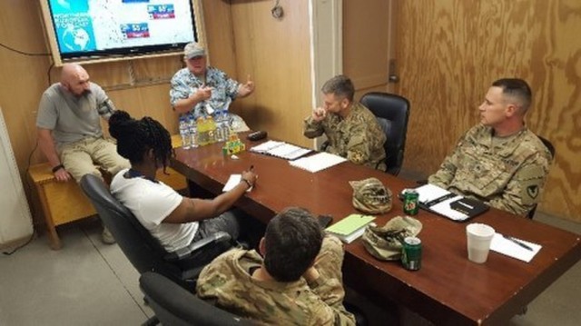 Deployed contracting Soldiers stay focused during holidays