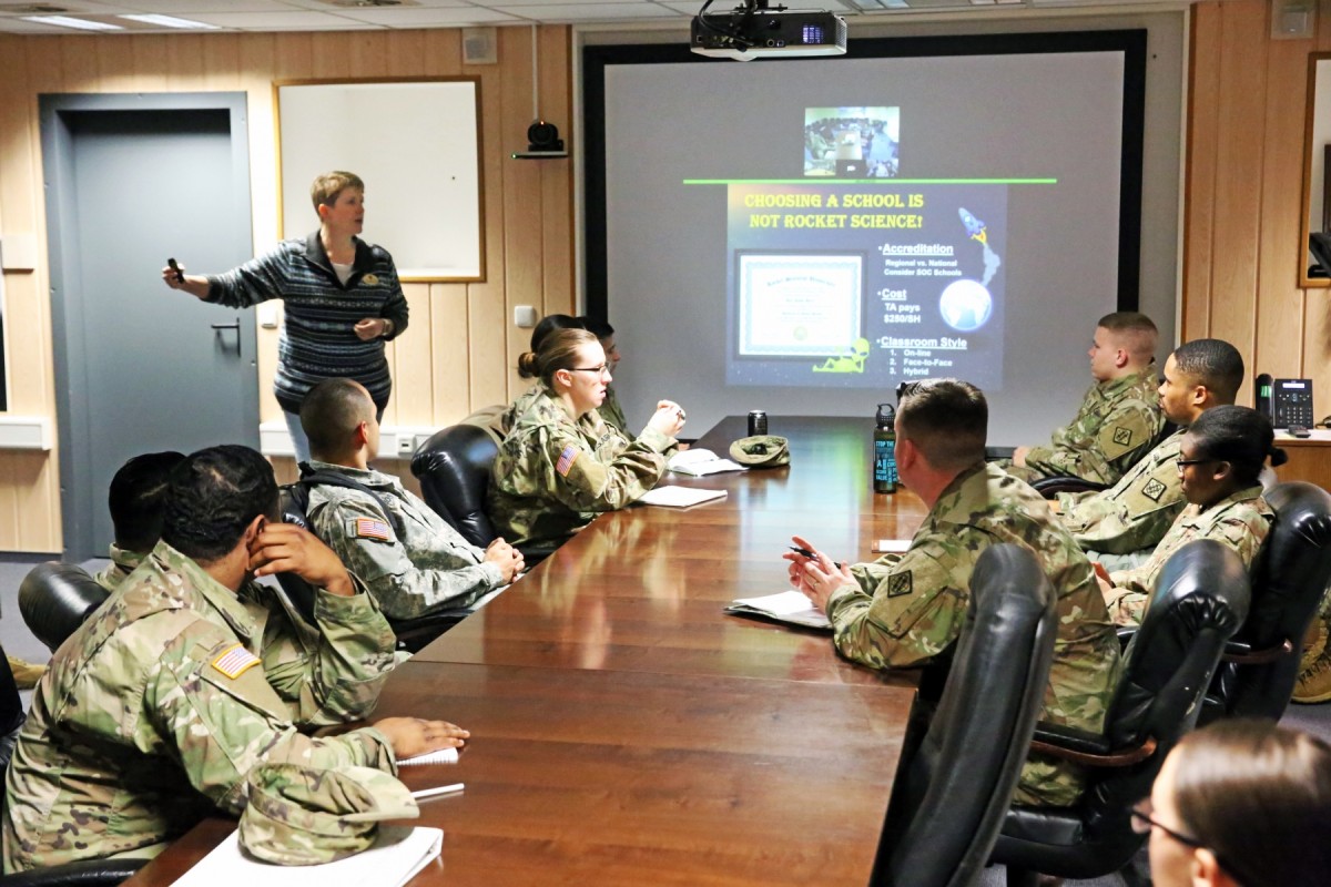Soldier Development Program Teaches Value Of Higher Education For 