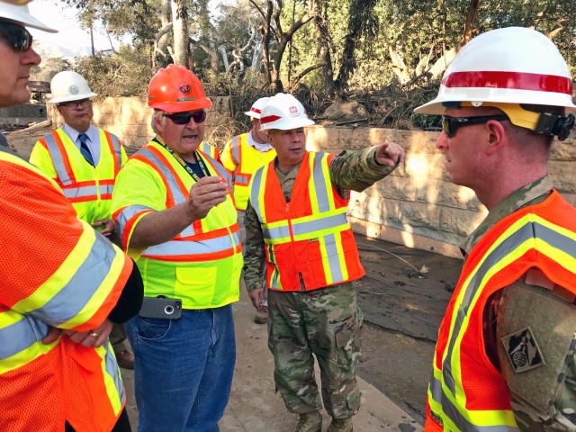 USACE commanding general views emergency response to Santa Barbara mudslides