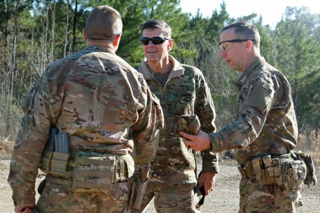 USCENTCOM commander Gen. Votel visits 1st SFAB during JRTC rotation