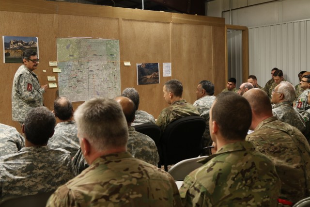 1st SFAB Brigade and battalion leadership and staffs sharpen advising skills at JRTC