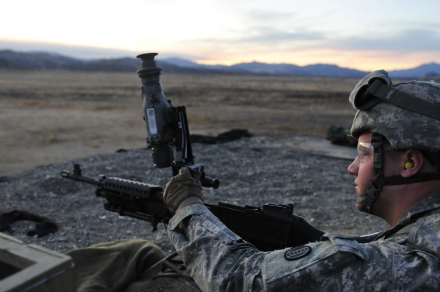 316th ESC fuelers fire crew-served weapons in year-end range training