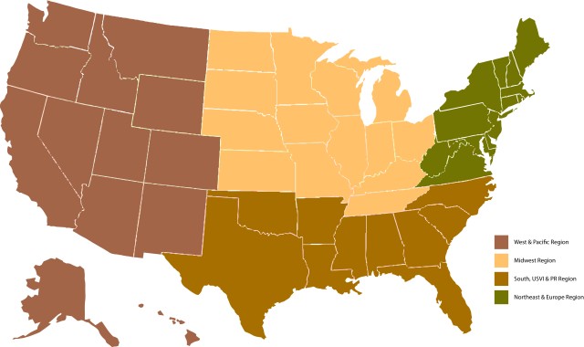 Soldier for Life Regional Map