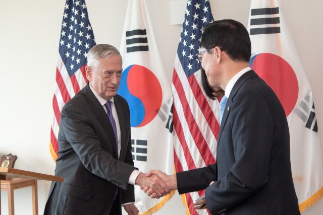 Secretary Mattis meets with South Korea Defense Minister