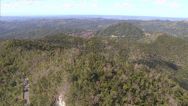 Power Transmission line inside the Bosque Estatal De Maricao