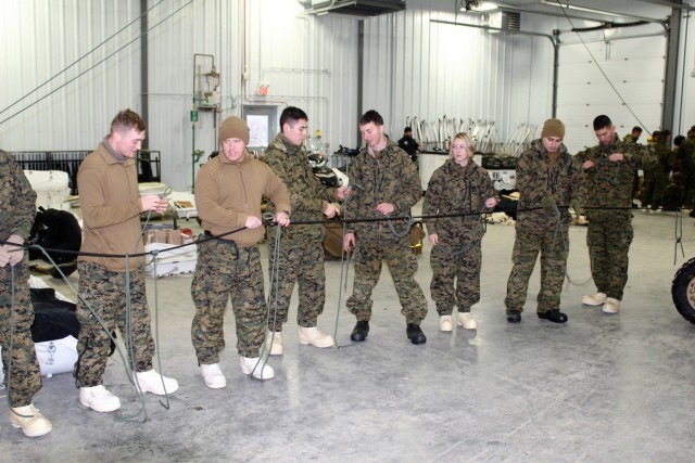 Cold-Weather Operations Course students learn basics of cold-weather equipment at Fort McCoy