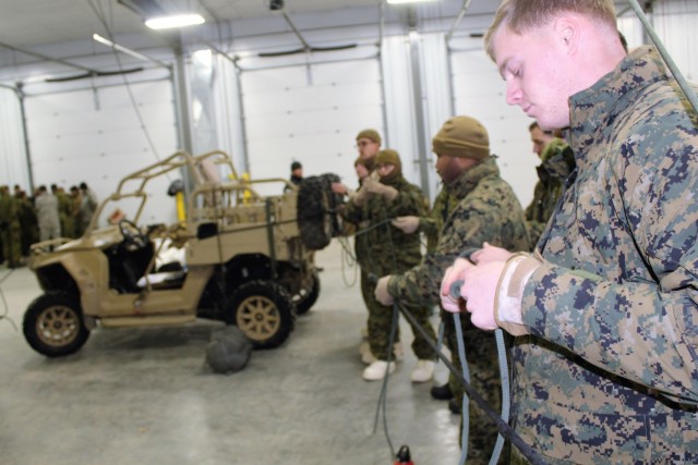 Cold-Weather Operations Course students learn basics of cold-weather equipment at Fort McCoy