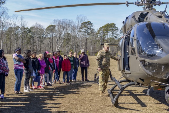 NCNG Aviation Soldiers enhance education at Rogers Lane Elementary School