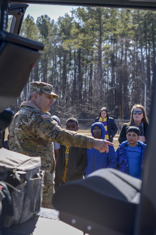 NCNG Aviation Soldiers enhance education at Rogers Lane Elementary School