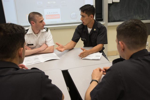 USMA cadets participate in Leader Challenge Exercise