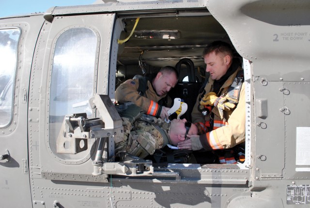 Two-day annual training exercise involves multiple agencies to prepare Fort Riley firefighters.