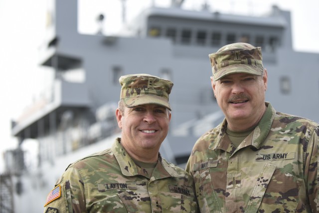 Army service reunites military cousins
