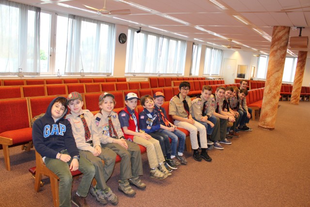 Scouts from Cub Scout Pack and Boy Scout Troop 457