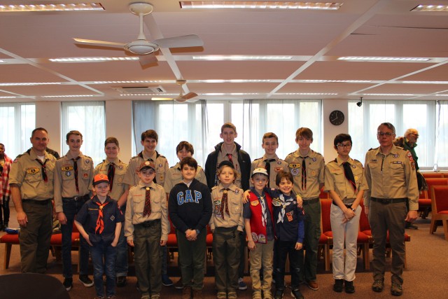 Scouts and Scout Leaders from Cub Scout Pack and Boy Scout Troop 457