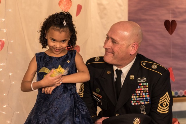 Soldier escorts Gold Star daughter to father-daughter dance