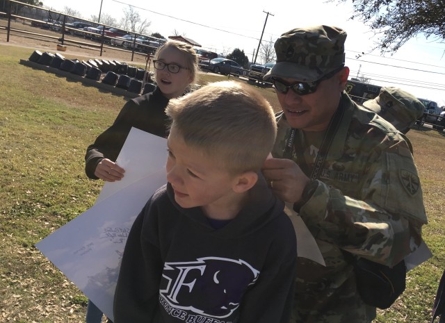 1st Cav, operational testers, host Florence, Texas Elementary School students at Horse Platoon
